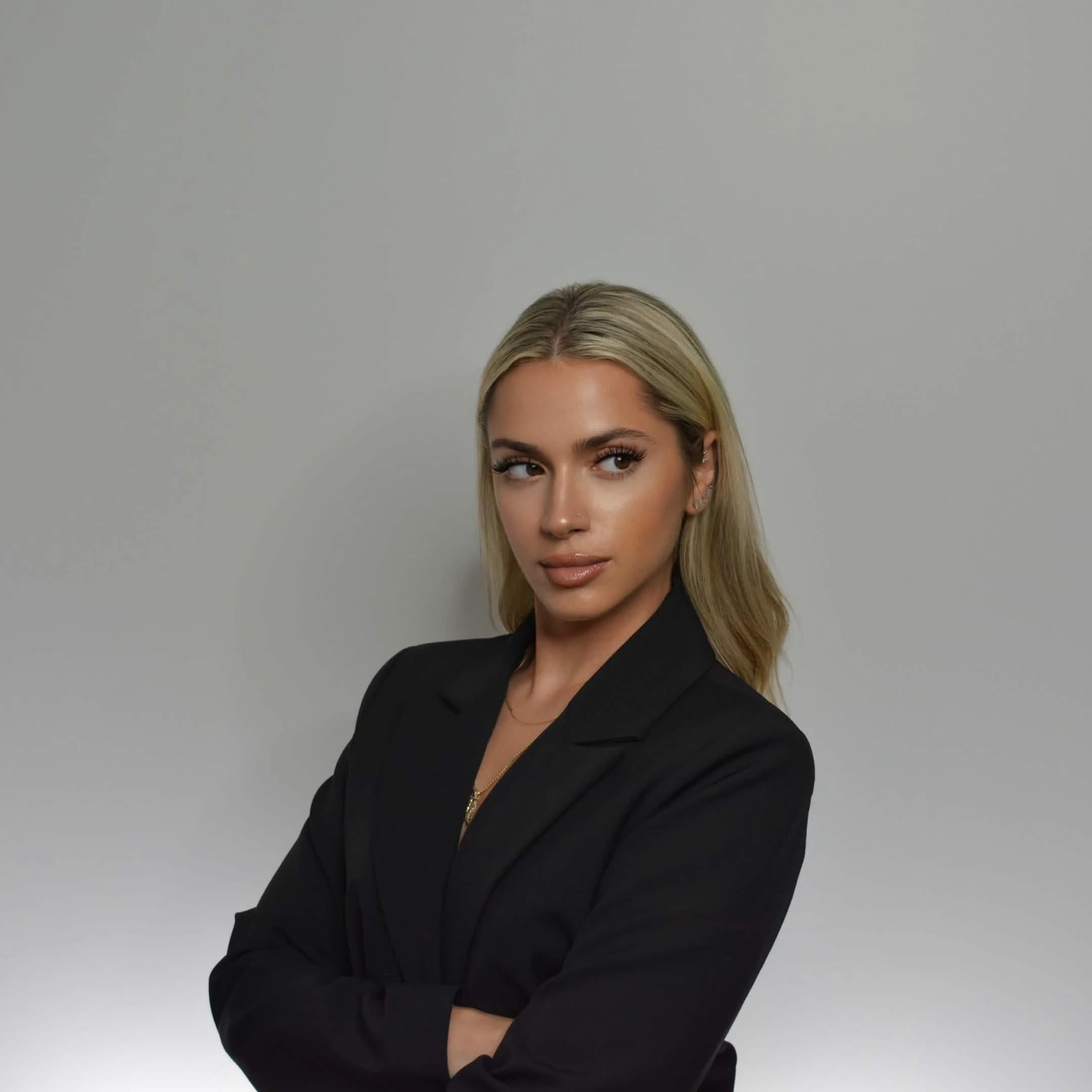 Kris, founder of MJM Aesthetics, in the studio